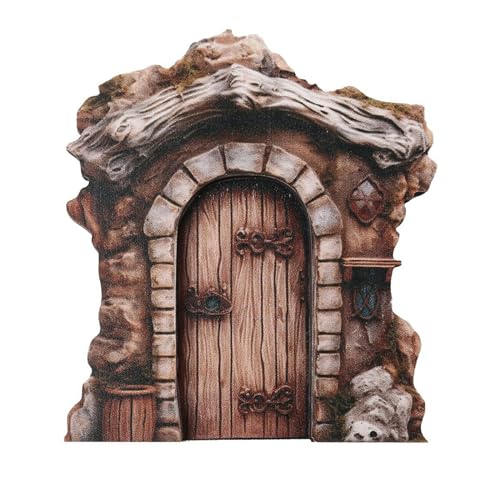 Maigridy Miniatur-Feenbaum-Tür, Feengarten, für den Außenbereich, Miniatur-Dekorationen, Outdoor-Dekorationen, Skulptur von Maigridy