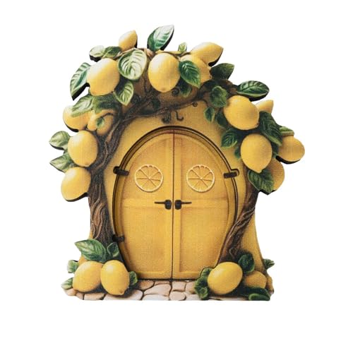 Maigridy Miniatur-Feenbaum-Tür, Feengarten, für den Außenbereich, Miniatur-Dekorationen, Outdoor-Dekorationen, Skulptur von Maigridy