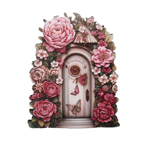 Maigridy Miniatur-Feenbaum-Tür, Feengarten, für den Außenbereich, Miniatur-Dekorationen, Outdoor-Dekorationen, Skulptur von Maigridy