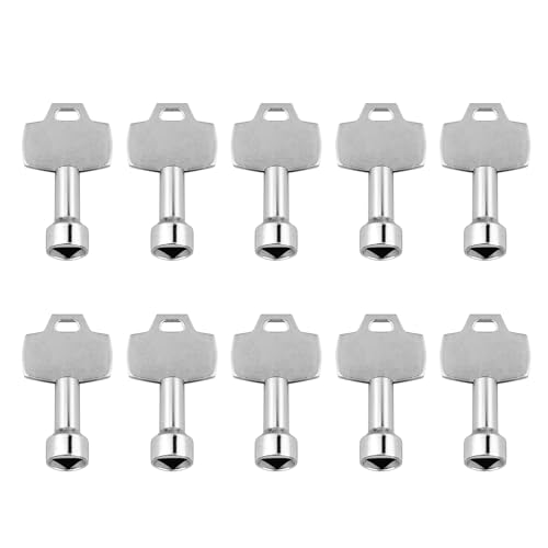 Maigridy Universal-Dreikant-Steckschlüssel für Schränke und Allzweckkasten, multifunktional, Werkzeug, Wasserzähler, 10 Stück von Maigridy