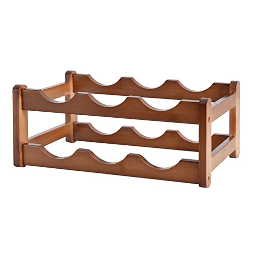 Maigridy Weinregal aus Holz, Flaschenhalter, Schrankregal, 2 Etagen/3 Ebenen, Aufbewahrungsregal, Theke, für Zuhause, Flaschenhalter für Tisch Maigridy Weinregal aus Holz, Flaschenhalter, Schrankregal, 2 Etagen/3 Ebenen, Aufbewahrungsregal, Theke, für Zuhause, Flaschenhalter für Tisch von Maigridy