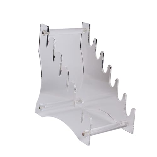 Messer-Präsentationsständer aus Acryl, transparent, für die Arbeitsplatte, Besteck-Aufbewahrung, Taschenmesser, Organizer für Küchenständer, groß von Maigridy