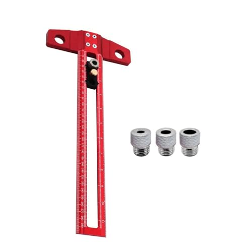 Multifunktionales T-förmiges Markierungslehre, Positionierungslineal für genaue Messungen bei Tischlerei und Bastelprojekten, Messwerkzeug aus Aluminiumlegierung Multifunktionales T-förmiges Markierungslehre, Positionierungslineal für genaue Messungen bei Tischlerei und Bastelprojekten, Messwerkzeug aus Aluminiumlegierung von Maigridy