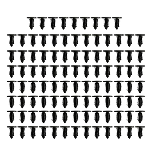 Nietenclips für Autodach, Gartenmöbel, Nietenklammern, Druckverschluss, für Autodach, Gartenmöbel, Nieten, Befestigungselemente, 100 Stück/Set, Schwarz und Weiß von Maigridy