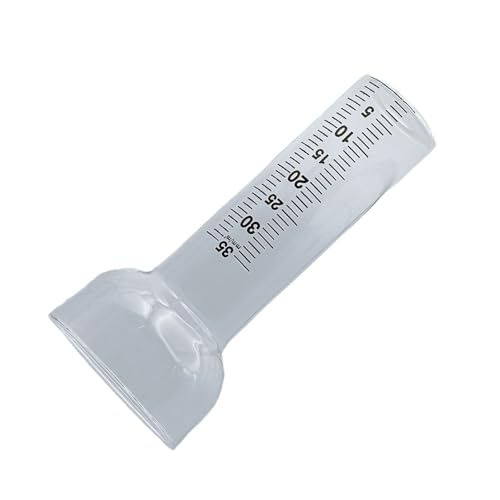 Regenmesser aus Borosilikatglas für den Außenbereich für raue Wetterbedingungen und wissenschaftliche Anwendungen, Garten-Regensammler mit Taschenlampen-Designs von Maigridy