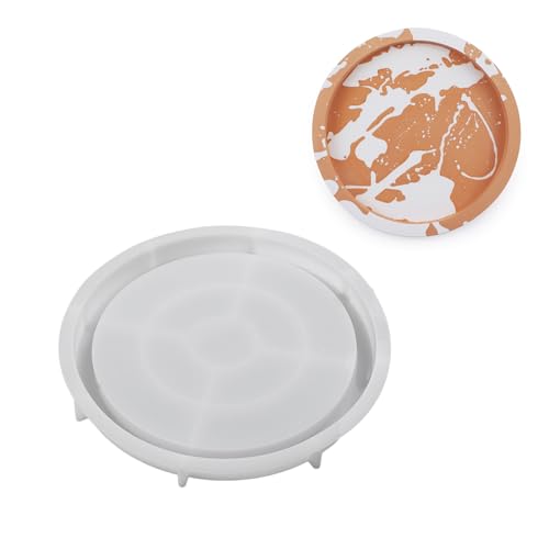 Runde Teller, Schalengussformen, Tablett, Harzformen, Epoxidguss, Silikon-Tablett, Halter, Handwerk, Schmuckherstellung, Werkzeuge, Gipsscheibenform Runde Teller, Schalengussformen, Tablett, Harzformen, Epoxidguss, Silikon-Tablett, Halter, Handwerk, Schmuckherstellung, Werkzeuge, Gipsscheibenform von Maigridy
