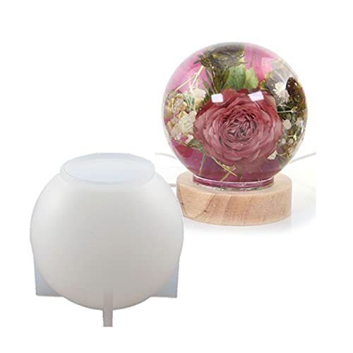 Silikon-Kristallkugelform, runde Kugeln, Ornamente, Dekoration, Silikonform für Epoxidharz-Projekte von Maigridy