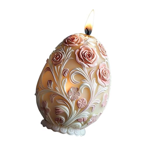 Silikonformen Rosenblüten Relief Eier Formen Ornament Epoxidharz Pflaster für die Herstellung von Ostern Relief Eier Silikon Ornament Epoxidharz Rose von Maigridy