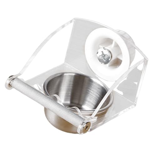 Vogelfutterspender Wasserspender Haltbarkeit Vogelfutterspender mit Edelstahlschale für kleine Papageien Nymphensittiche Finken Psittacus Erithacus Versorgung Vogelfutterspender Wasserspender Haltbarkeit Vogelfutterspender mit Edelstahlschale für kleine Papageien Nymphensittiche Finken Psittacus Erithacus Versorgung von Maigridy