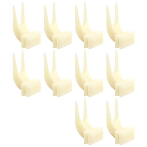 Vogelkäfig für Papageien, Futterhalter, Obst-Futtergabel, Set mit 10 Obst- und Gemüse-Futterwerkzeug-Gabeln für Kakadus, Leckereien, Vogelgabel von Maigridy