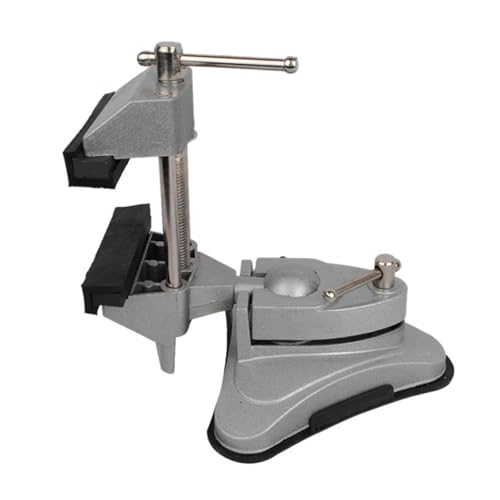 Werkbankklemme aus Aluminiumlegierung mit 360-Grad-Positionierung, Flexibilität, drehbarer Kopf, Saugnapf, Vakuumbasis, Schraubstock, Werkzeug, robuster Aluminium-Maschinenschraubstock von Maigridy