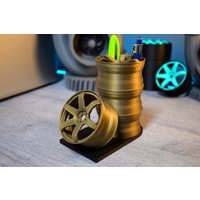 Felgen Stifthalter - Tuning Jdm Geschenk Für Schreibtisch | Office Büro Organiser von MaikSoellner3D
