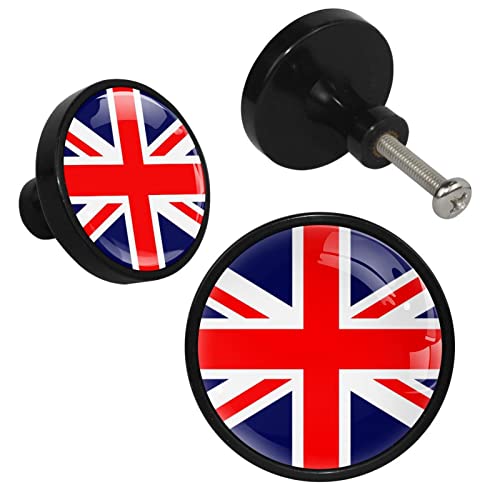 Schranktürknauf, Union Jack, 4 Stück von Maikoler