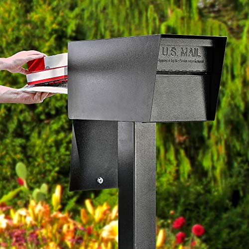 Mail Boss 7526 Mail Manager Street Safe Locking Security Mailbox, Schwarz von Mail Boss