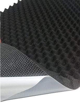 mail2mail Akustikschaumstoff, Noppenschaumstoff, Schaumstoffdämmung 100cm x 50cm x 4cm, Anthrazit/Schwarz, Schallisolierung (Schallschutz), Polyurethan, Made in Germany von Mail2Mail