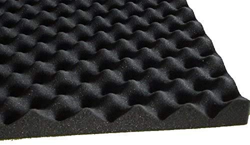 Akustikschaumstoff als Akustik Noppenschaumstoff -SELBSTKLEBEND- Platte 200x100x3cm (anth/schwarz) aus hochwertigem PUR-Schaumstoff von Mail2Mail
