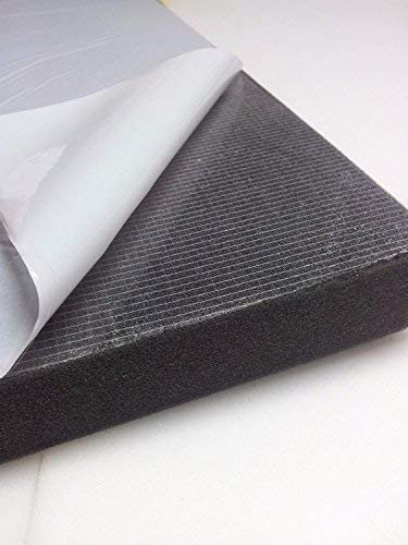 mail2mail Glatt Schaumstoff SELBSTKLEBEND FOLIE Dämmung Schallschutz Flammhemmung MVSS302d akustik (3 cm, 100 x 50 cm) von Mail2Mail