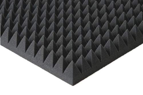 Pyramiden Schaumstoff Akustik Dämmung Noppenschaum Mit oder Ohne Selbstklebend (8 cm / mit Selbstklebend, Weiß) von Mail2Mail