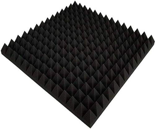 Pyramiden Schaumstoff Akustik Dämmung Noppenschaum Mit oder Ohne Selbstklebend (8 cm / ohne Selbstklebend, Anthratzit/Schwarz) von Mail2Mail
