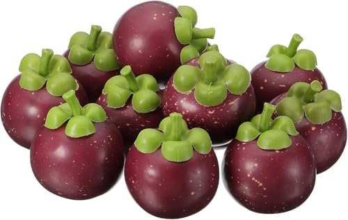 12 PCS Gefälschte Künstliche Kunstrumente Mit Hoher Nachahmung Von Früchten Dekoration Lebensechter Faux Mangosten Für Hausküche Esstisch Dekor Fotografie Requisite von Maimeili