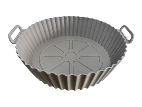 2PCS Silikon-Innenauskleidung für Heißluftfritteusen mit Griffen Wiederverwendbare antihaftbeschichtete Backbleche Geeignet für Backöfen und Heißluftfritteusen Lebensmitteltaugliches Kochzubehör 2PCS Silikon-Innenauskleidung für Heißluftfritteusen mit Griffen Wiederverwendbare antihaftbeschichtete Backbleche Geeignet für Backöfen und Heißluftfritteusen Lebensmitteltaugliches Kochzubehör von Maimeili
