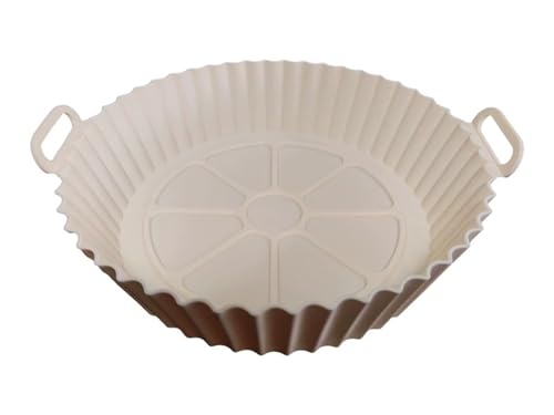 2PCS Silikon-Innenauskleidung für Heißluftfritteusen mit Griffen Wiederverwendbare antihaftbeschichtete Backbleche Geeignet für Backöfen und Heißluftfritteusen Lebensmitteltaugliches Kochzubehör von Maimeili