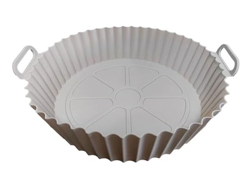 2PCS Silikon-Innenauskleidung für Heißluftfritteusen mit Griffen Wiederverwendbare antihaftbeschichtete Backbleche Geeignet für Backöfen und Heißluftfritteusen Lebensmitteltaugliches Kochzubehör 2PCS Silikon-Innenauskleidung für Heißluftfritteusen mit Griffen Wiederverwendbare antihaftbeschichtete Backbleche Geeignet für Backöfen und Heißluftfritteusen Lebensmitteltaugliches Kochzubehör von Maimeili
