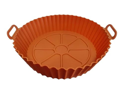 2PCS Silikon-Innenauskleidung für Heißluftfritteusen mit Griffen Wiederverwendbare antihaftbeschichtete Backbleche Geeignet für Backöfen und Heißluftfritteusen Lebensmitteltaugliches Kochzubehör 2PCS Silikon-Innenauskleidung für Heißluftfritteusen mit Griffen Wiederverwendbare antihaftbeschichtete Backbleche Geeignet für Backöfen und Heißluftfritteusen Lebensmitteltaugliches Kochzubehör von Maimeili