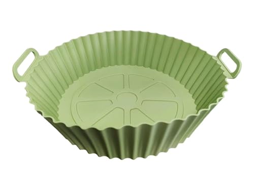 2PCS Silikon-Innenauskleidung für Heißluftfritteusen mit Griffen Wiederverwendbare antihaftbeschichtete Backbleche Geeignet für Backöfen und Heißluftfritteusen Lebensmitteltaugliches Kochzubehör 2PCS Silikon-Innenauskleidung für Heißluftfritteusen mit Griffen Wiederverwendbare antihaftbeschichtete Backbleche Geeignet für Backöfen und Heißluftfritteusen Lebensmitteltaugliches Kochzubehör von Maimeili