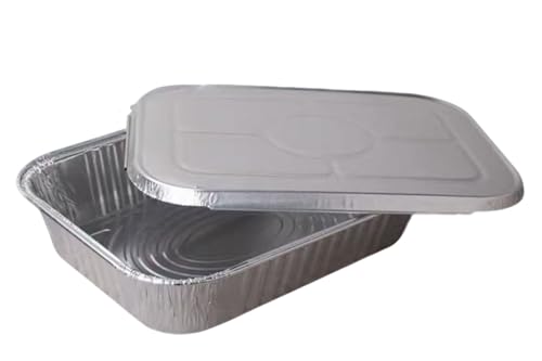 30PCS Einweg-Aluminiumfolien-Lunchboxen Verpackung für Fast Food zum Mitnehmen Geeignet zum Backen Kochen Aufbewahren und Einfrieren Vielseitige Aluminiumfolie Praktisch und bequem von Maimeili