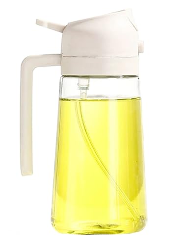 470 ml Zwei-in-Eins-Sprühflasche Integrierter Olivenölzerstäuber und Flasche zur Dosierung von Speiseöl Zur Verwendung in der Küche für Heißluftfritteusen Salate von Maimeili
