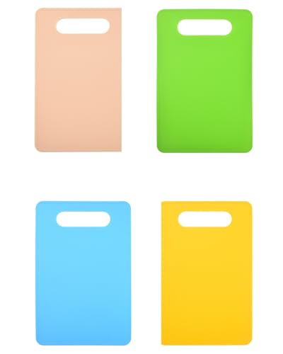 4PCS Sets Kunststoff Schneidbrett Set Lebensmittelsicherheit Material mit Griff Farbe codiert Brett Pad geeignet für Fleisch Gemüse Früchte einfach zu Griff Griff 4PCS Sets Kunststoff Schneidbrett Set Lebensmittelsicherheit Material mit Griff Farbe codiert Brett Pad geeignet für Fleisch Gemüse Früchte einfach zu Griff Griff von Maimeili