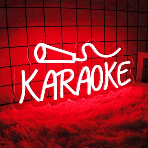 Karaoke LED Neon Sign for Wall Decor USB Adjustable Brightness Living Room Bars Pub Club Gatherings Art Wall Decor von Maimeili