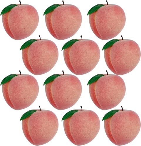 Maimeili 12 PCS Gefälschte Künstliche Künstlern High Imitation Obst Dekoration Lebensechter Faux -Pfirsich -Modell Für Hausküche Essschrank Tisch Dekor Fotografie Requisite Maimeili 12 PCS Gefälschte Künstliche Künstlern High Imitation Obst Dekoration Lebensechter Faux -Pfirsich -Modell Für Hausküche Essschrank Tisch Dekor Fotografie Requisite von Maimeili