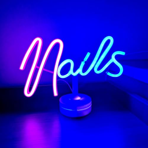Nägel Dekorative LED Neon Zeichen für Kaffeegeschäft Dessertgeschäft Bar Pub Party Eröffnung Geschenk Licht Up Zeichen Geburtstagsgeschenk Haustier Raum Wanddekoration USB angetrieben von Maimeili