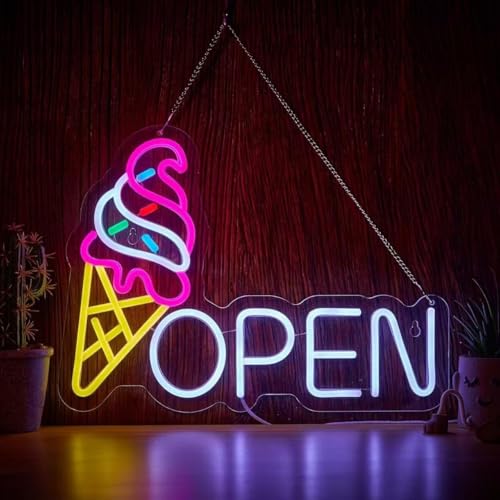Öffnen Willkommen LED Neon Zeichen bunte Happy Hour Neon Kunst Wandlampen dimmbares Acryl Licht für Schlafzimmer Mann Höhle Bar Pub Party Wanddekoration von Maimeili