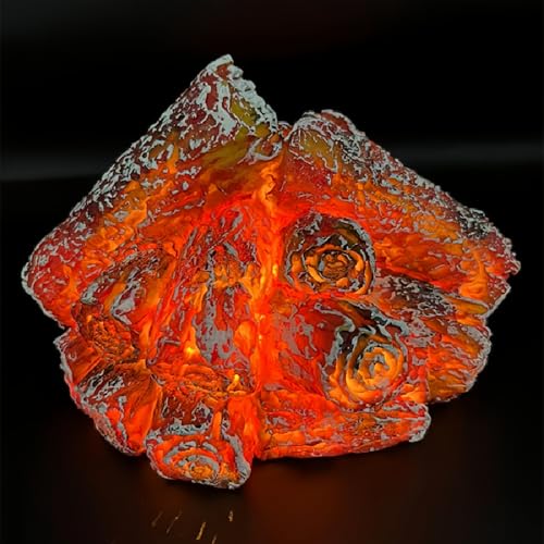 Simulierte LED Kamin Laterne Batterie angetrieben Flammenloses Licht mit Simulation Flamme Tisch Dekorative Lampe Mini Kamin Ornament für gemütliche Heimdekor Freistehende elektrische Holzberner von Maimeili