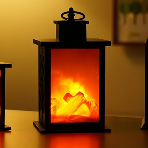 Simulierte LED Kamin Laterne Batterie angetrieben Flammenloses Licht mit Simulation Flamme Tisch Dekorative Lampe Mini Kamin Ornament für gemütliche Heimdekor Freistehende elektrische Holzberner Simulierte LED Kamin Laterne Batterie angetrieben Flammenloses Licht mit Simulation Flamme Tisch Dekorative Lampe Mini Kamin Ornament für gemütliche Heimdekor Freistehende elektrische Holzberner von Maimeili