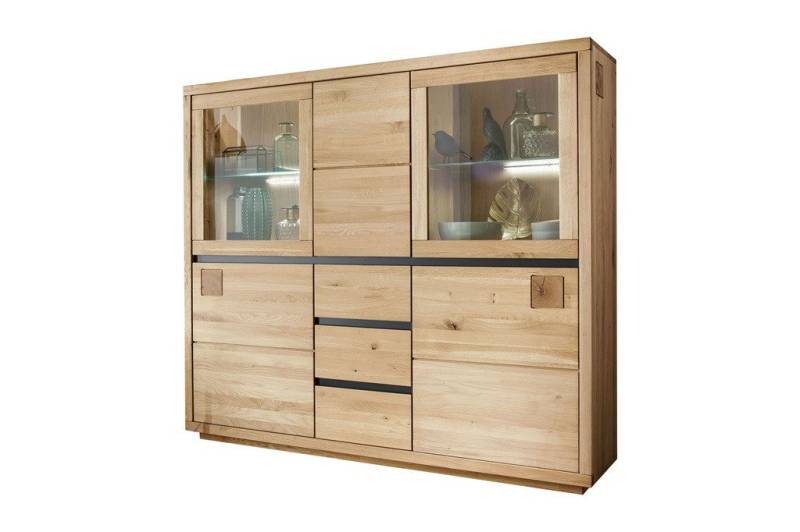 Main Möbel Highboard Highboard Schrank 166x148cm Wildeiche geölt Bergamo Main Möbel Highboard Highboard Schrank 166x148cm Wildeiche geölt Bergamo von Main Möbel