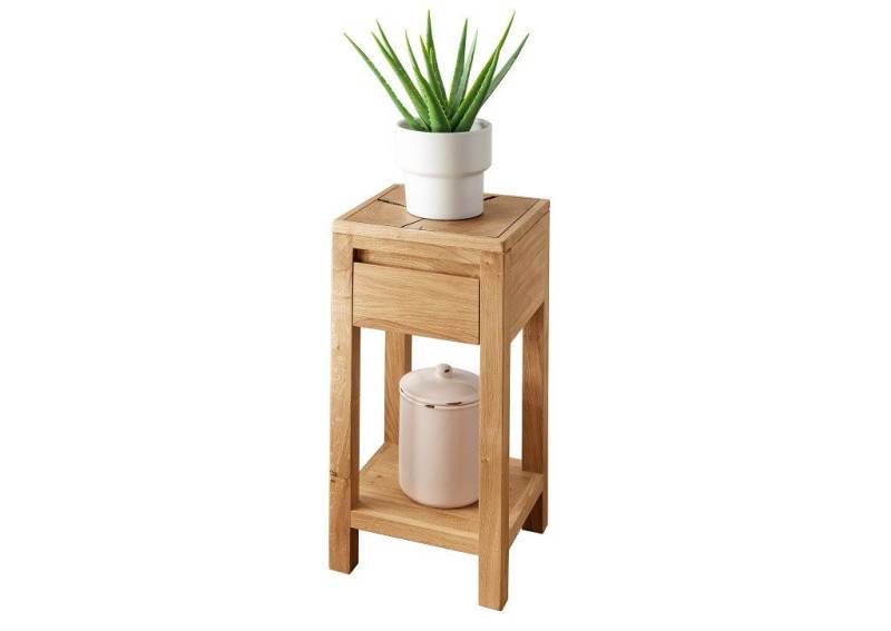 Main Möbel Beistelltisch Blumensäule 30x60cm Wildeiche massiv Danzig II von Main Möbel