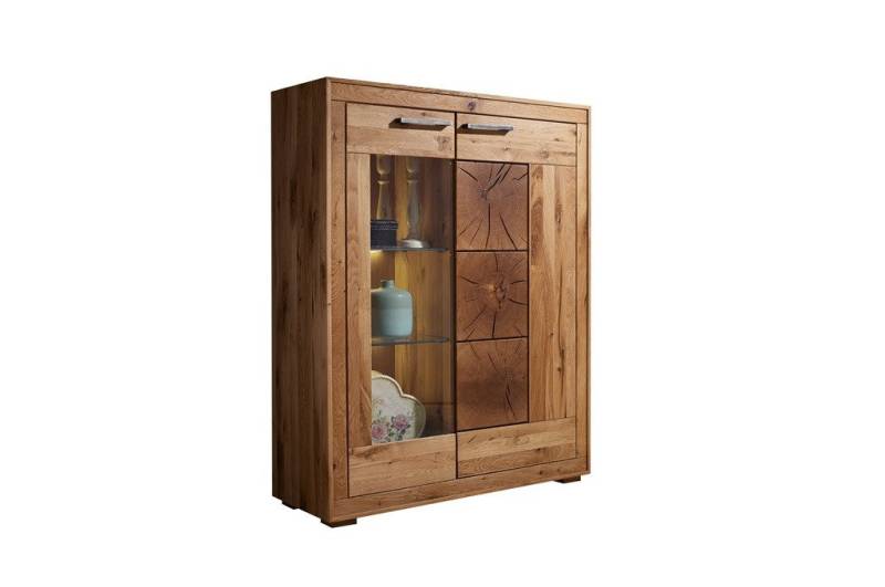 Main Möbel Highboard Highboard Kommode 103x135 Wildeiche geölt Danzig von Main Möbel