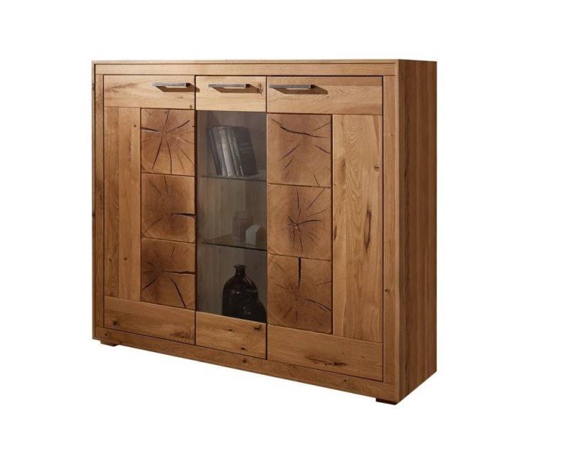 Main Möbel Highboard Highboard 150x135cm 'Danzig' Wildeiche geölt von Main Möbel
