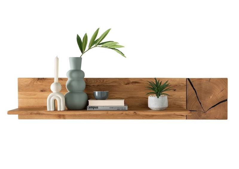 Main Möbel Wandregal Wandboard Regal 124cm Wildeiche massiv Danzig II von Main Möbel