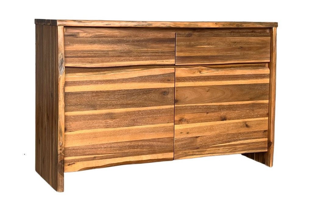 Main Möbel Anrichte Sideboard 131x85cm 'Dakar' Akazie massiv lackiert von Main Möbel