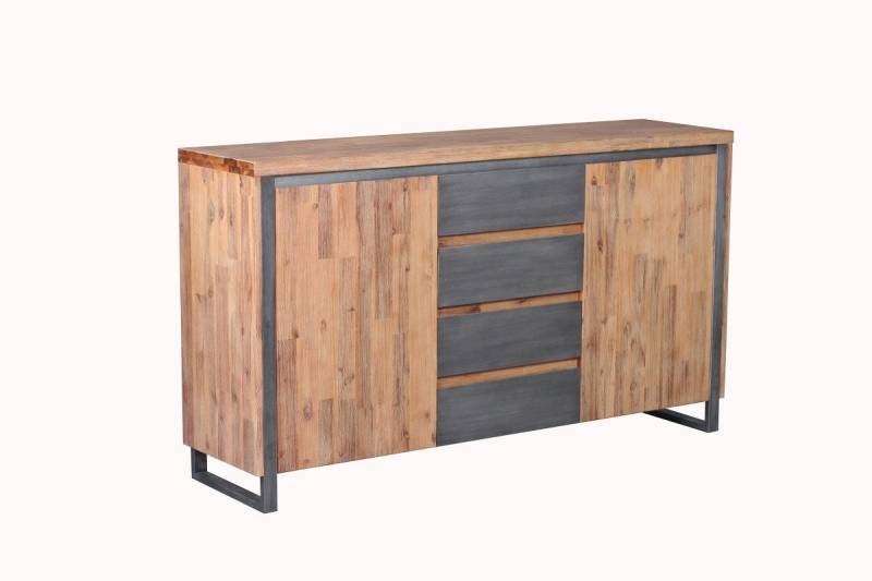 Main Möbel Anrichte Sideboard 160cm 'Genua' Akazie gebürstet von Main Möbel
