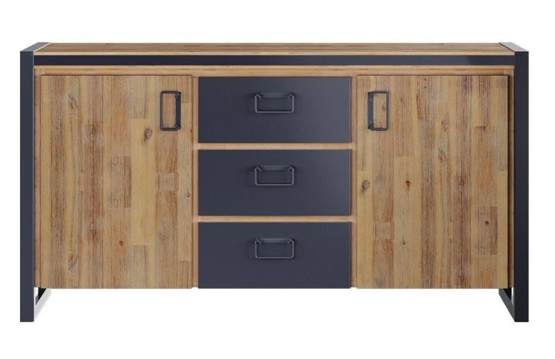 Main Möbel Anrichte Sideboard Kommode 150x80cm Akazie Metall Montreux von Main Möbel