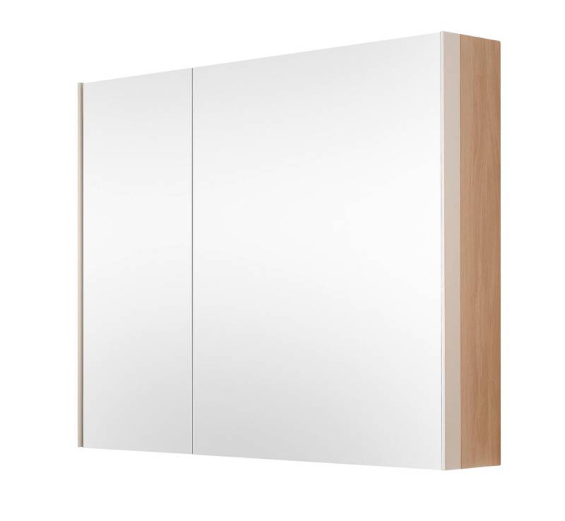 Main Möbel Badezimmerspiegelschrank 106x83cm 'Avallon' Wildeiche geölt & creme von Main Möbel