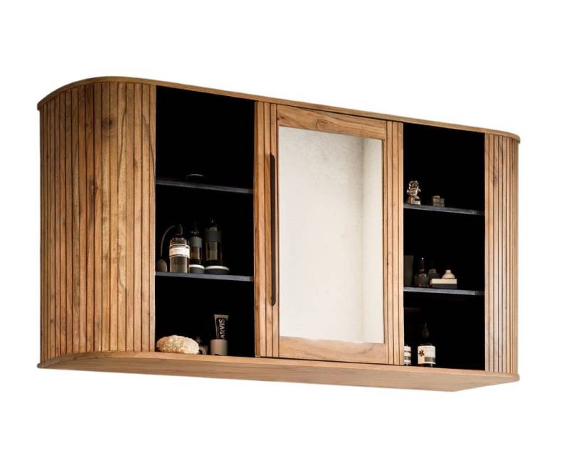 Main Möbel Badezimmerspiegelschrank Spiegelschrank 145x75cm 'Atlantic' Akazie massiv von Main Möbel