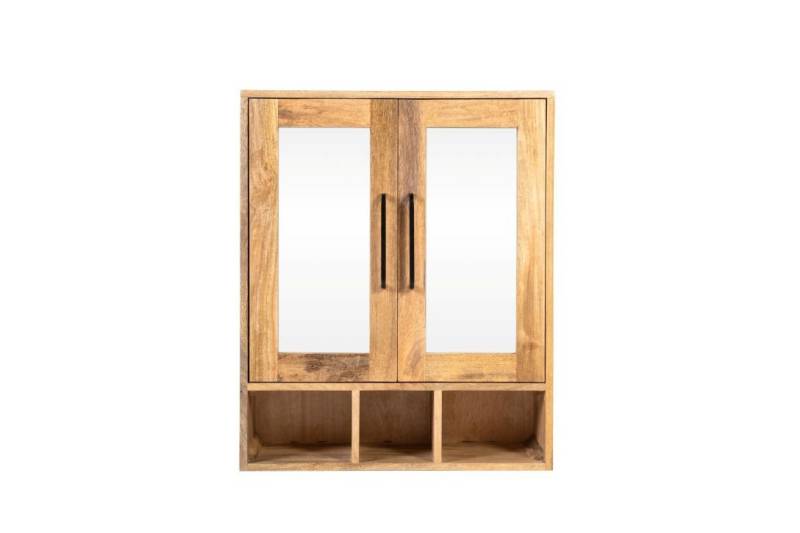 Main Möbel Badezimmerspiegelschrank Spiegelschrank 65x79cm 'Manchester' Mango honigfarben massiv von Main Möbel