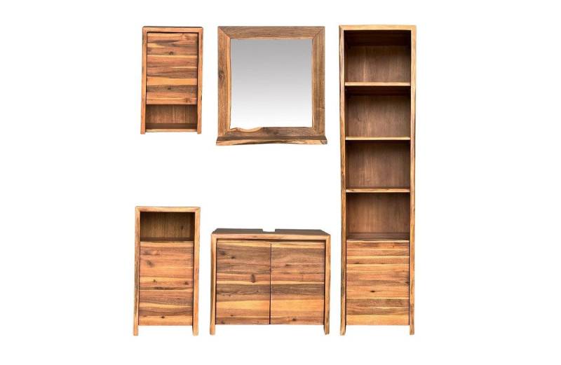 Main Möbel Badmöbel-Set Bad komplett 5-tlg. 'Dakar' Akazie massiv lackiert Main Möbel Badmöbel-Set Bad komplett 5-tlg. 'Dakar' Akazie massiv lackiert von Main Möbel